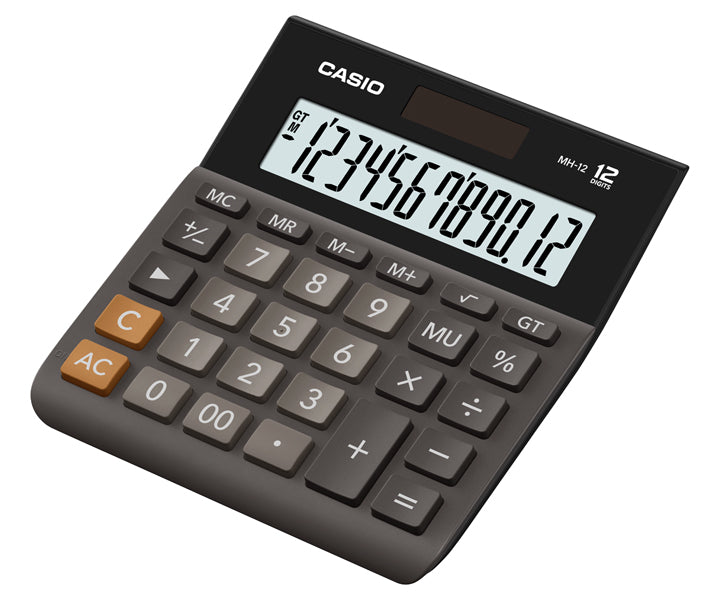 Casio Desk Calculator MH-12-BK-W-DP