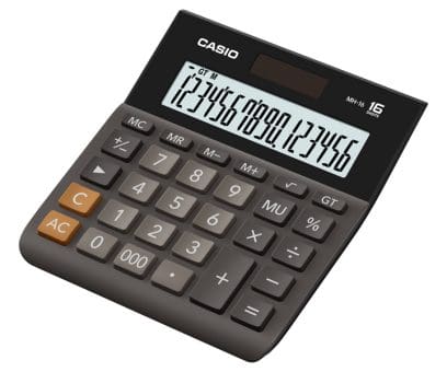 Casio Desk Calculator MH-16-BK-W-DP