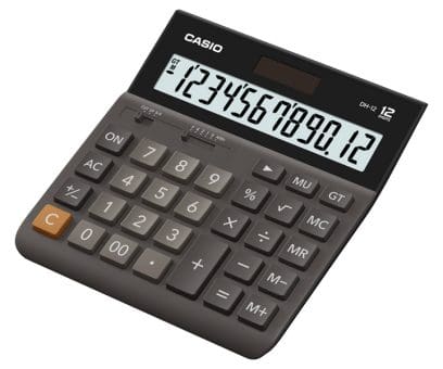Casio Desk Calculator DH-12-BK-W-DP