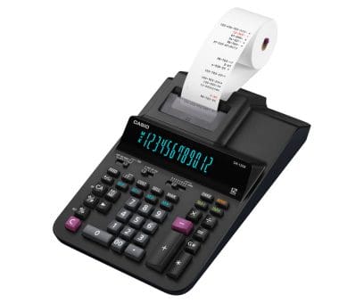 Casio Printer Calculator DR-120R-BK-E-DC