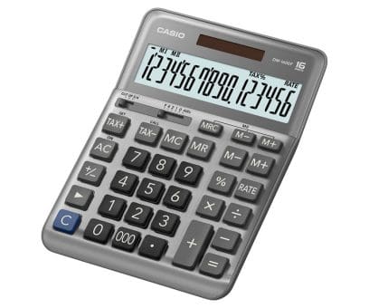 Casio Desk Calculator DM-1600F-W-DP