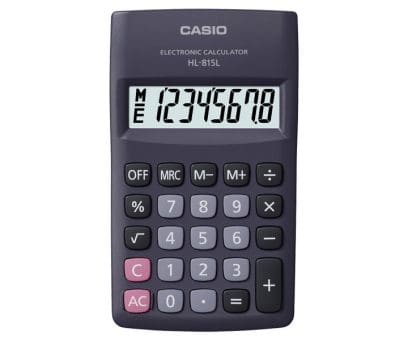 Casio Basic Calculator HL-815L-BK-W-DP