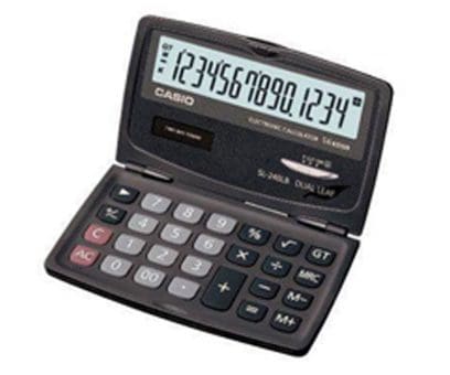 Casio Basic Calculator SL-240LB-W-DC