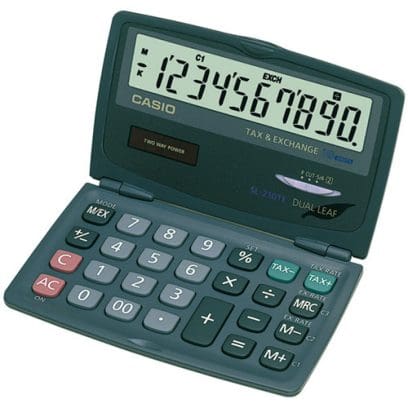 Casio Basic Calculator SL-210TE-W-DC