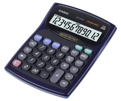 Casio Desk Calculator WD-220MS-BU-S-DP